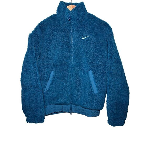 Nike Swoosh Plush Jacket Women's Size Small - Picture 1 of 5